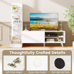TV Stand with Bookshelf and Storage Cabinet for TVs up to 50 Inches