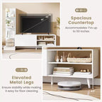 TV Stand with Bookshelf and Storage Cabinet for TVs up to 50 Inches
