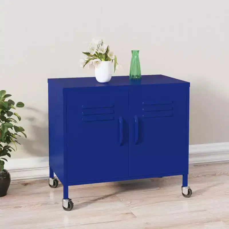 Steel Storage Cabinet with Caster Wheels – Multiple Colors