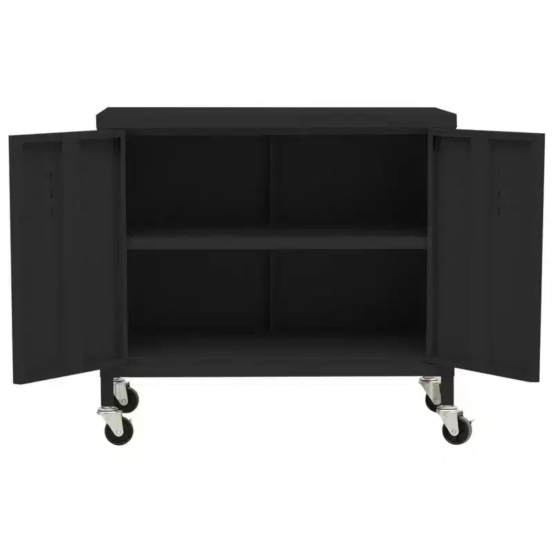 Steel Storage Cabinet with Caster Wheels – Multiple Colors