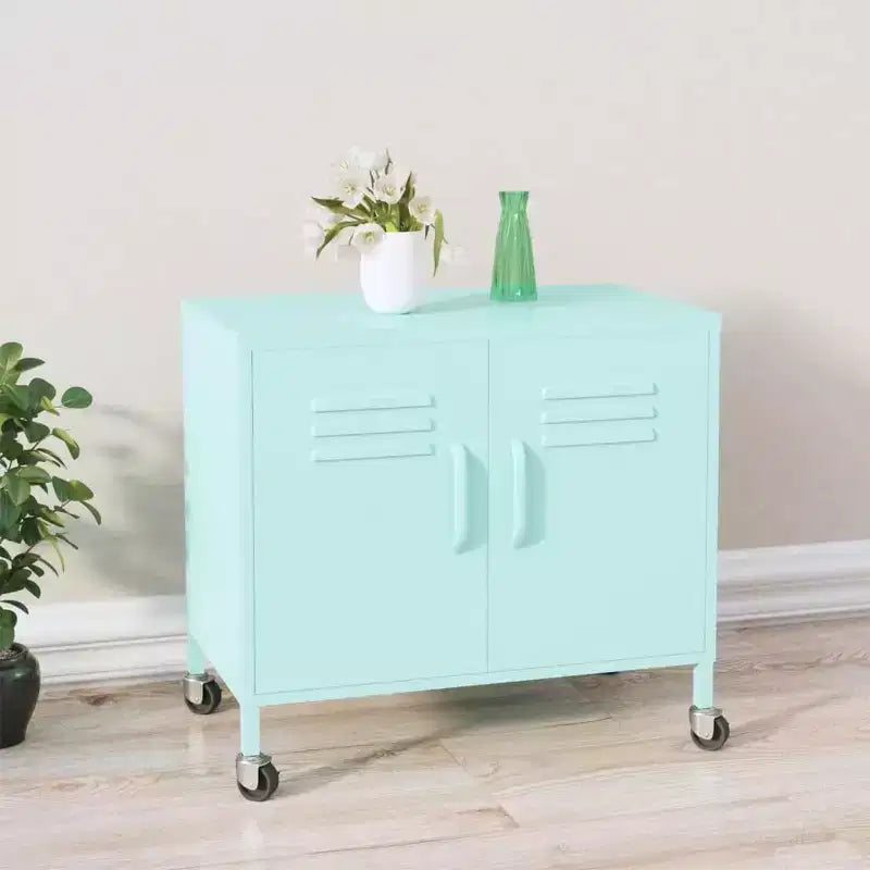 Steel Storage Cabinet with Caster Wheels – Multiple Colors
