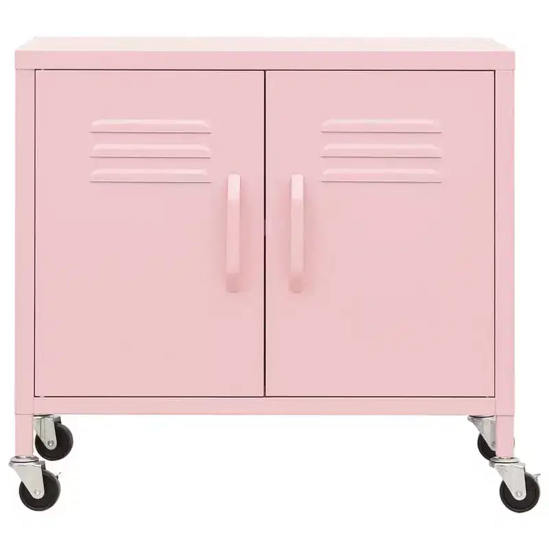 Steel Storage Cabinet with Caster Wheels – Multiple Colors