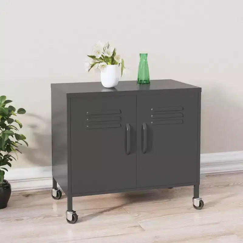 Steel Storage Cabinet with Caster Wheels – Multiple Colors