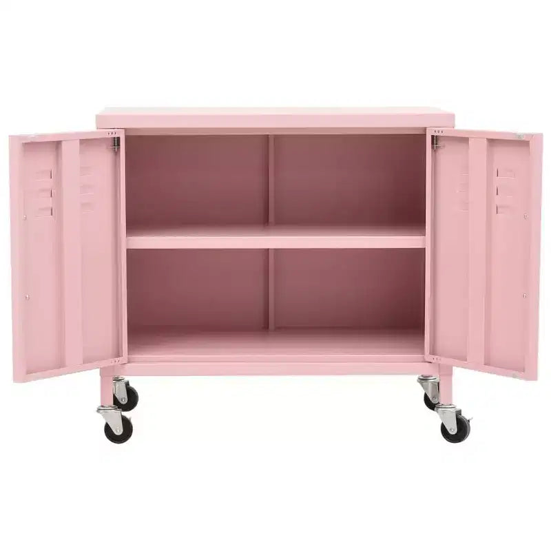 Steel Storage Cabinet with Caster Wheels – Multiple Colors
