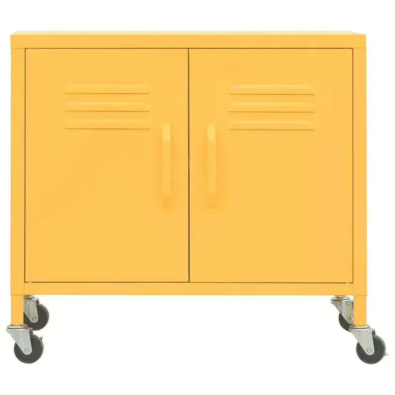 Steel Storage Cabinet with Caster Wheels – Multiple Colors