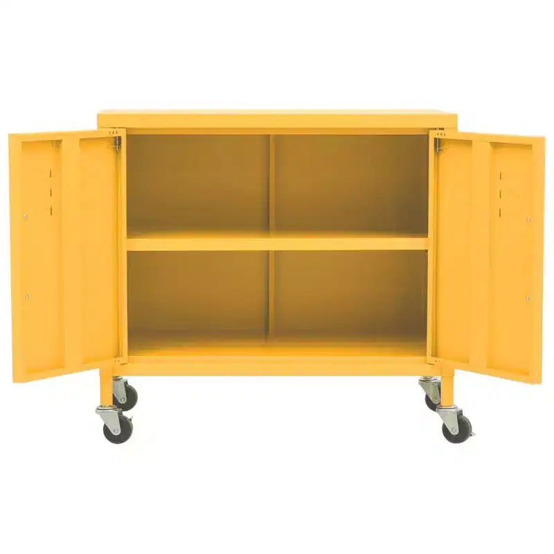 Steel Storage Cabinet with Caster Wheels – Multiple Colors