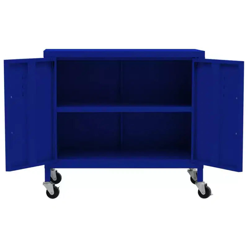 Steel Storage Cabinet with Caster Wheels – Multiple Colors