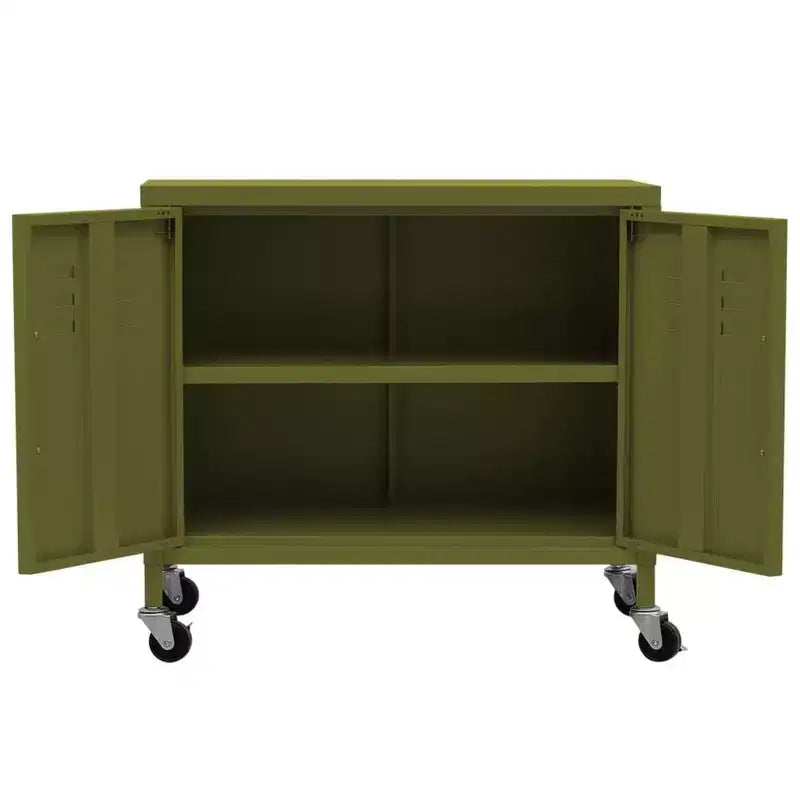 Steel Storage Cabinet with Caster Wheels – Multiple Colors