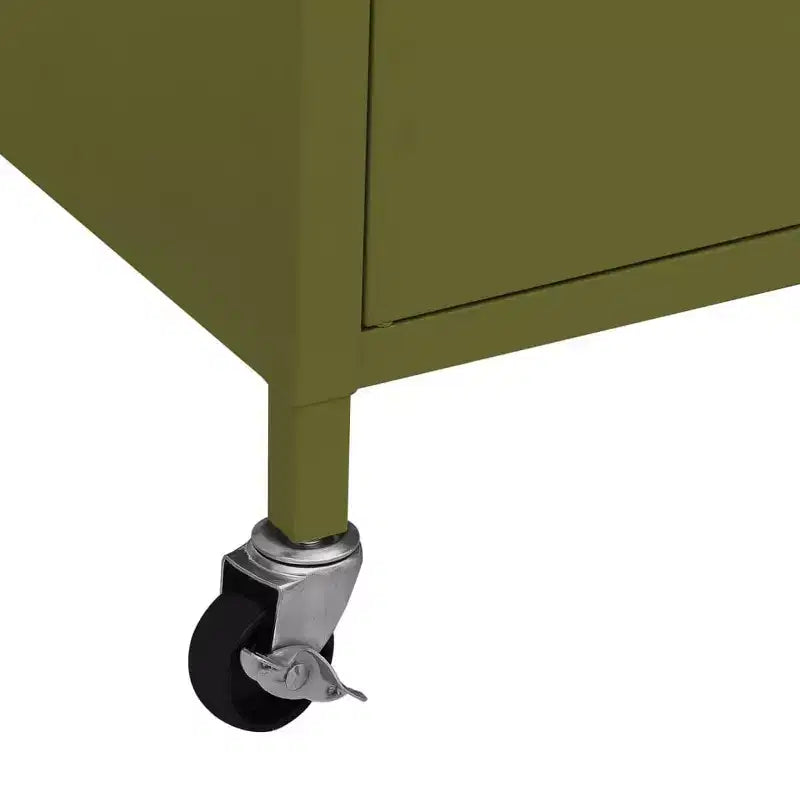 Steel Storage Cabinet with Caster Wheels – Multiple Colors