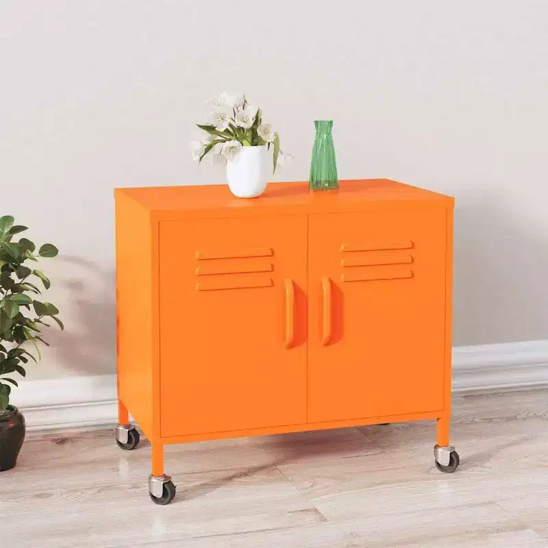 Steel Storage Cabinet with Caster Wheels – Multiple Colors