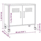 Steel Storage Cabinet with Caster Wheels – Multiple Colors
