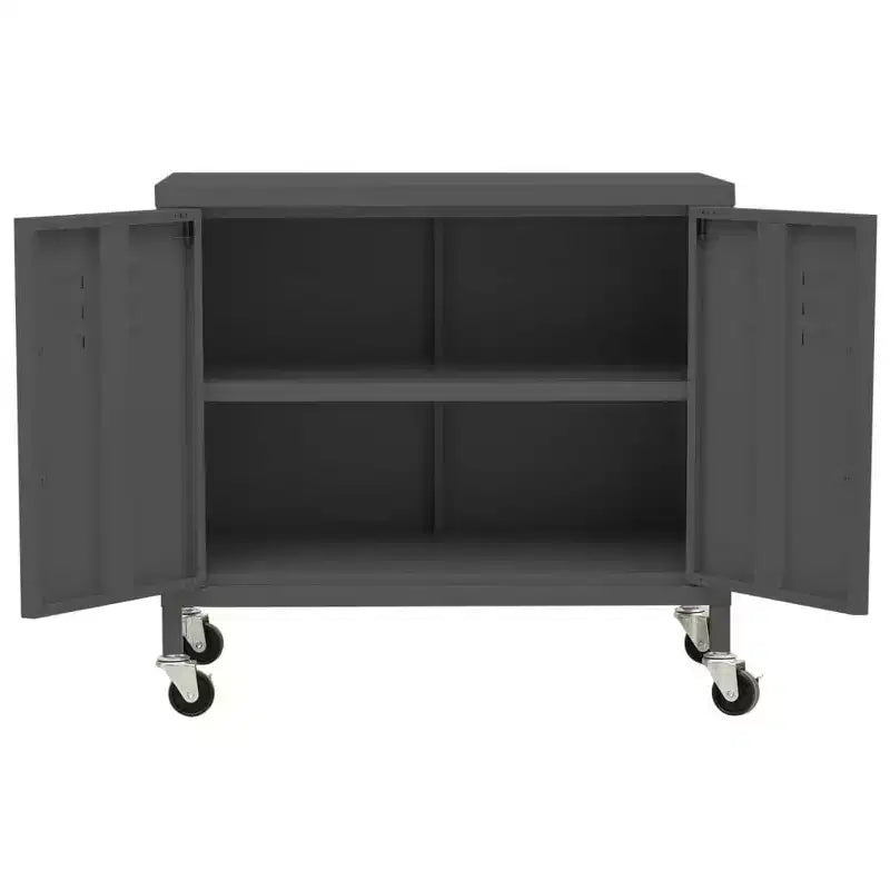 Steel Storage Cabinet with Caster Wheels – Multiple Colors
