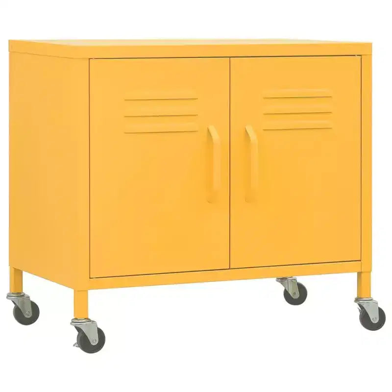 Steel Storage Cabinet with Caster Wheels – Multiple Colors