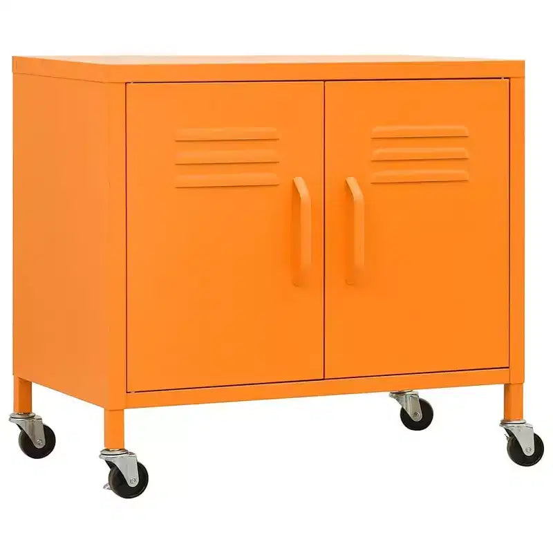 Steel Storage Cabinet with Caster Wheels – Multiple Colors