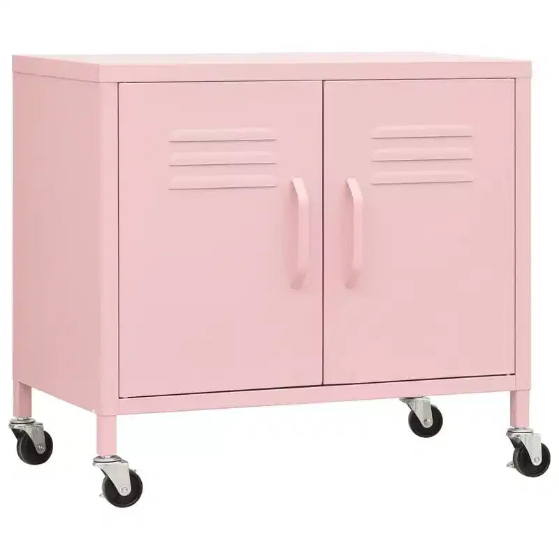 Steel Storage Cabinet with Caster Wheels – Multiple Colors