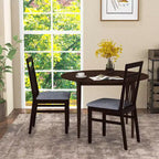 Upholstered Dining Chair Set of 2, Armless with Slanted Backrest