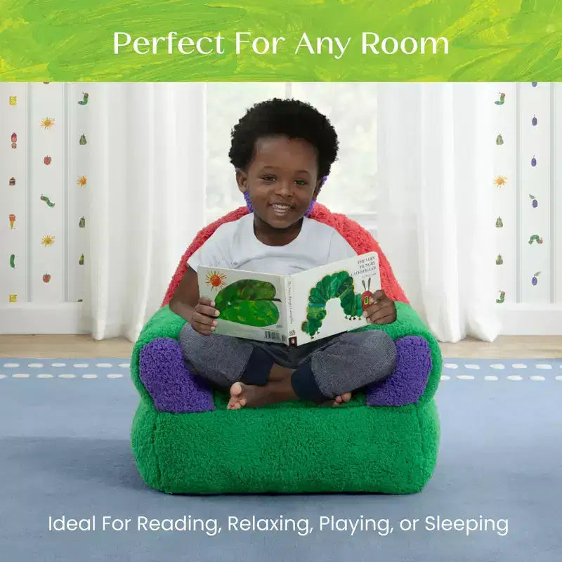 Kids Plush Foam Chair with Handle