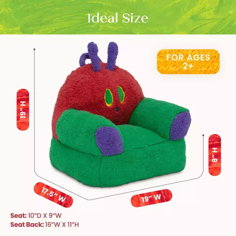 Kids Plush Foam Chair with Handle