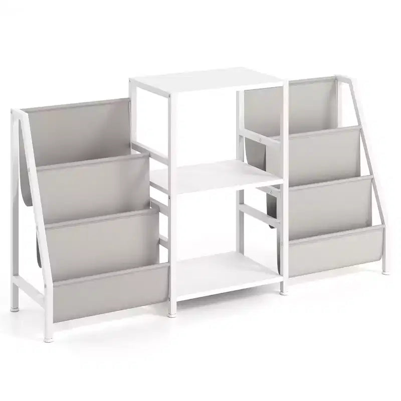 Record Player Stand with Vinyl Storage and 3 Shelves