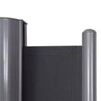 63" H Patio Retractable Double Folding Side Awning Screen Divider