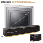 Fluted TV Stand for 85-Inch TVs with 4 Drawers and Gold Base