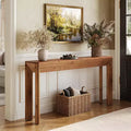 63-Inch Solid Wood Console Table with Splayed Legs