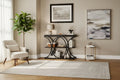 39 Industrial Entryway Table, 3 Tier Narrow Long Sofa Table, Behind Couch Console Table with Metal Frame for Living Room Hallway Foyer