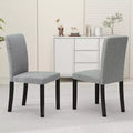 Dining Chair Set of 2, Mid-Century Modern Upholstered Parson Chairs