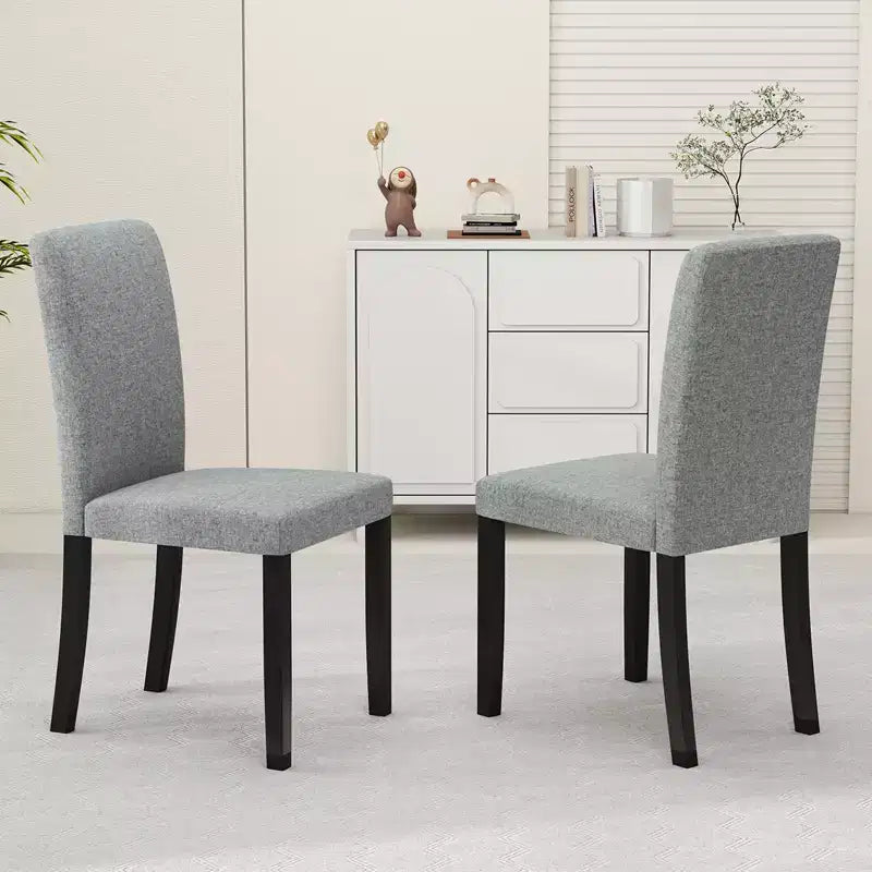 Dining Chair Set of 2, Mid-Century Modern Upholstered Parson Chairs