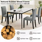 Dining Chair Set of 2, Mid-Century Modern Upholstered Parson Chairs
