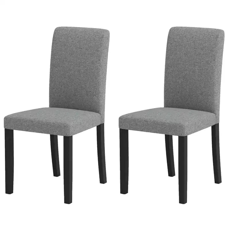 Dining Chair Set of 2, Mid-Century Modern Upholstered Parson Chairs