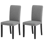 Dining Chair Set of 2, Mid-Century Modern Upholstered Parson Chairs