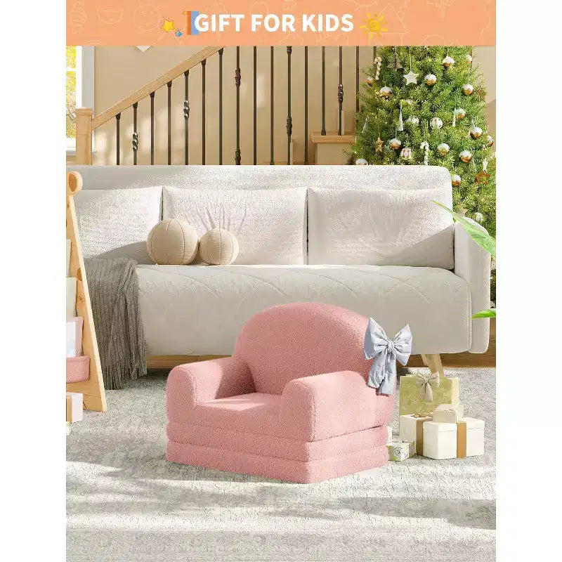 2-in-1 Convertible Kids Sofa Chair and Lounger