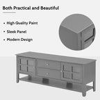 TV Stand with Doors and Drawers for 60-Inch TVs, Entertainment Center with Shelves