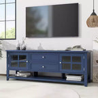 TV Stand with Doors and Drawers for 60-Inch TVs, Entertainment Center with Shelves