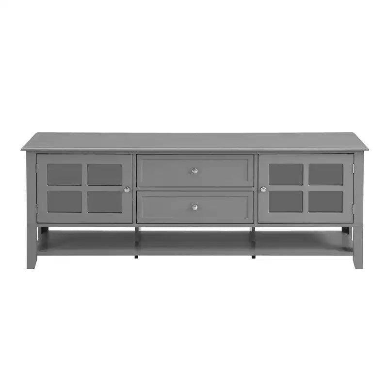 TV Stand with Doors and Drawers for 60-Inch TVs, Entertainment Center with Shelves