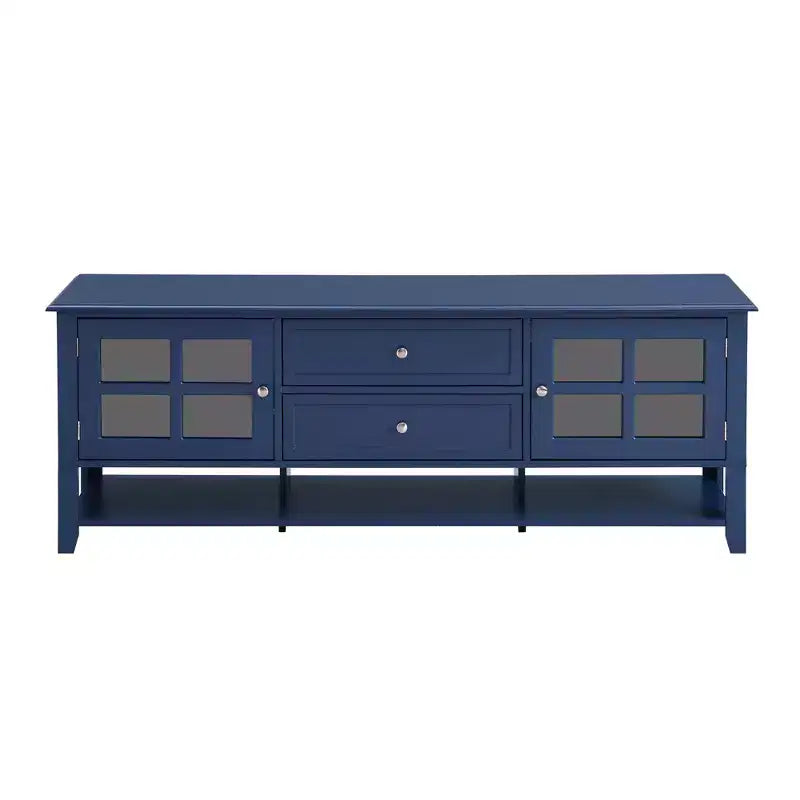 TV Stand with Doors and Drawers for 60-Inch TVs, Entertainment Center with Shelves