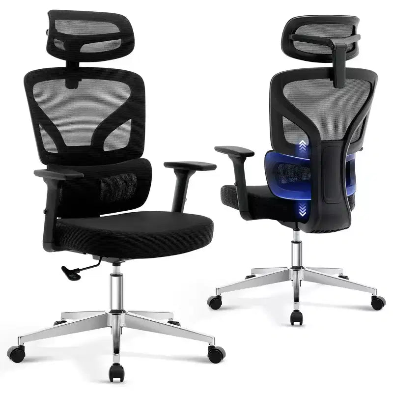 Ergonomic High-Back Mesh Office Chair with Adjustable Lumbar Support