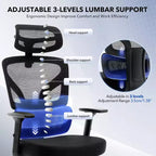 Ergonomic High-Back Mesh Office Chair with Adjustable Lumbar Support