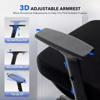 Ergonomic High-Back Mesh Office Chair with Adjustable Lumbar Support