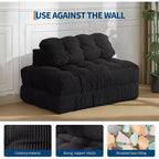 3-in-1 Foldable Sofa Bed with Lumbar Pillow, Convertible Chair for Living Room, Bedroom or Home Office, 79x52x8 Inches