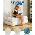 3-in-1 Foldable Sofa Bed with Lumbar Pillow, Convertible Chair for Living Room, Bedroom or Home Office, 79x52x8 Inches