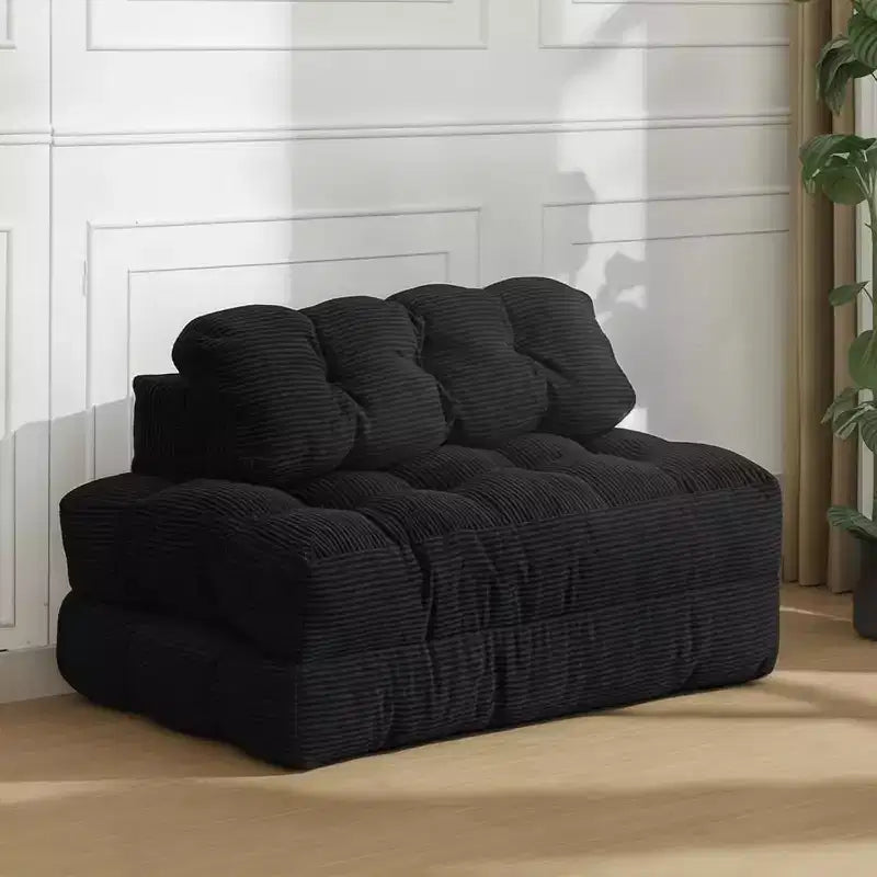 3-in-1 Foldable Sofa Bed with Lumbar Pillow, Convertible Chair for Living Room, Bedroom or Home Office, 79x52x8 Inches
