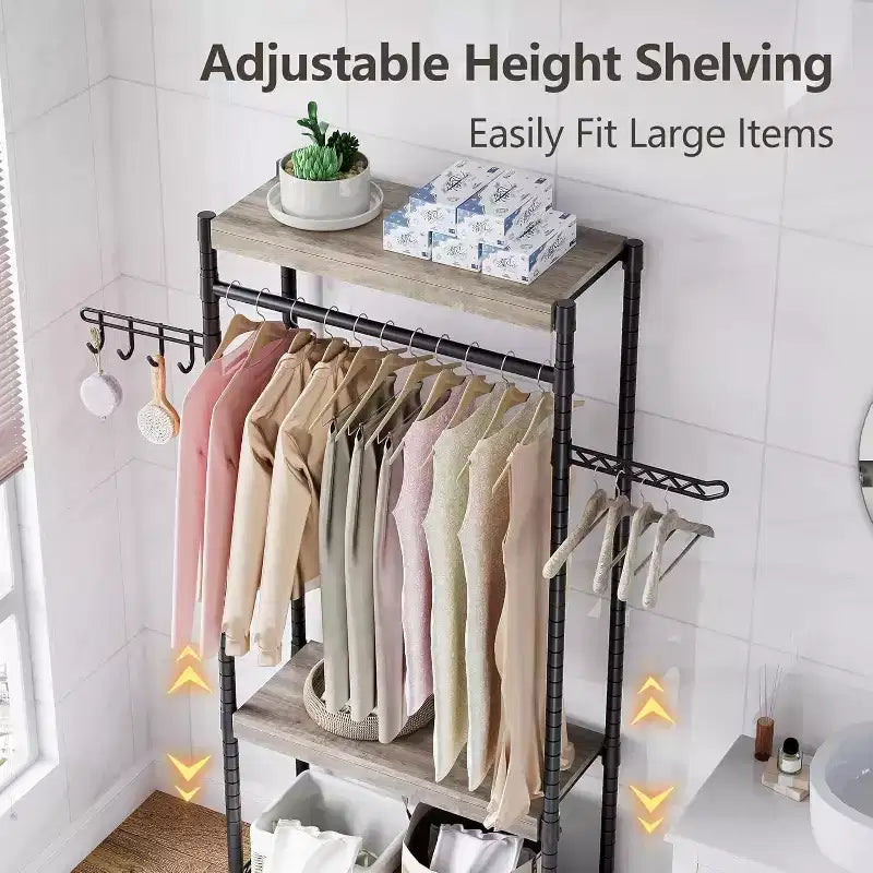5-Tier Adjustable Laundry Room Storage Shelf