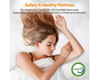 14 Inch Queen Hybrid Mattress – Gel Memory Foam & Pocket Coils, Medium Firm