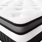 14 Inch Queen Hybrid Mattress – Gel Memory Foam & Pocket Coils, Medium Firm
