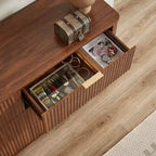 6-Drawer Dresser, 55 Inch Wide with Wave Curve Design, Wooden Storage Cabinet