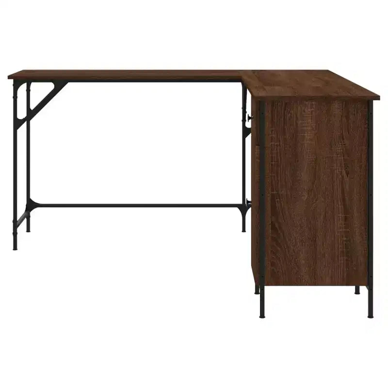Corner Desk with Adjustable Feet – Engineered Wood