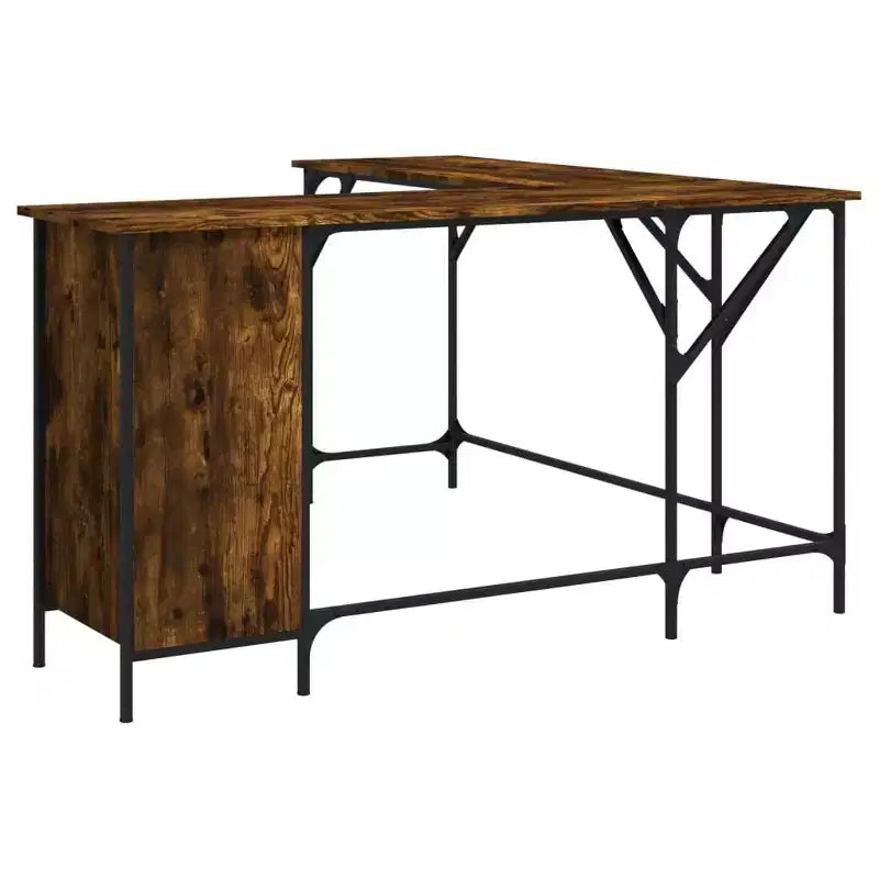 Corner Desk with Adjustable Feet – Engineered Wood