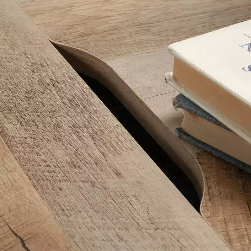 Modern Square Coffee Table with Game Top and Hidden Storage